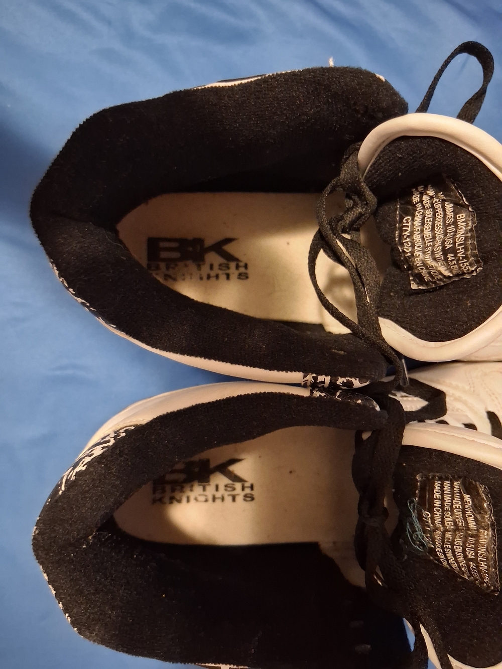 Vintage British Knights Mens Black/White High Top Sneakers Mens Size 10.5 - Picture 4 of 5
